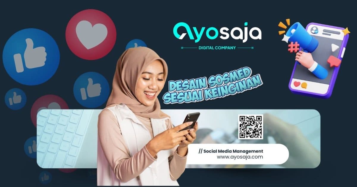 Portofolio social media management Ayosaja dengan desain konten media sosial profesional untuk meningkatkan engagement bisnis